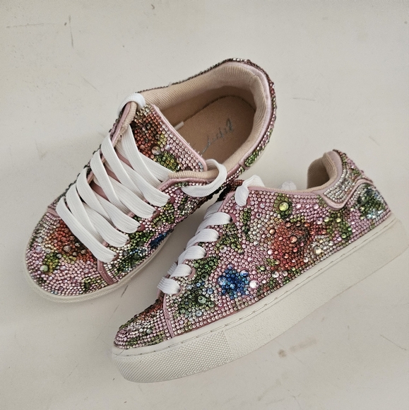 Floral Embellished Sneakers